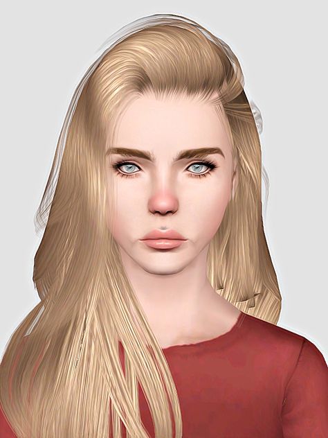 Raonjena 36 hairstyle retextured by Sweet Sugar for Sims 3 - Sims Hairs - http://simshairs.com/raonjena-36-hairstyle-retextured-by-sweet-sugar/ Sims 3cc, Sims3 Cc, 3 Hairstyles, Faces Drawing, Ts3 Cc, Sims 3 Cc Finds, Sims Hair, Cc Finds, Sims Mods