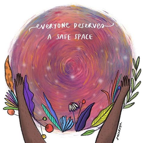 #repost @sonaksha   We all deserve safe spaces - to be and breathe. Spaces where understanding and kindness are lush gardens. Let's work towards creating these spaces for ourselves and others. Whether that's making a figurative one free of judgement, where listening is central; or making a physical space that provides comfort and solitude. You define what a safe space would mean to you, and one step at a time, work towards making it. #gardenofkindness    #Regram via @theblurtfoundation Physical Space, One Step At A Time, School Counseling, Lush Garden, Uplifting Quotes, Self Awareness, Safe Space, Motivate Yourself, Lush