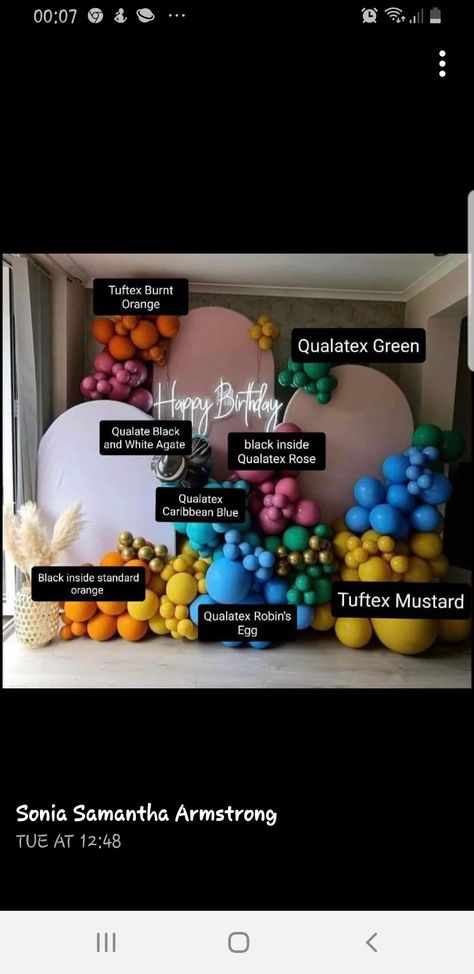 One Colour Balloon Garland, Colourful Balloon Garland, Double Stuff Balloon Color Combinations, Ballon Color Combinations, Tuftex Balloon Colors, Balloon Colour Combinations, Balloon Organization Ideas, Balloon Color Combos, Balloon Color Combinations