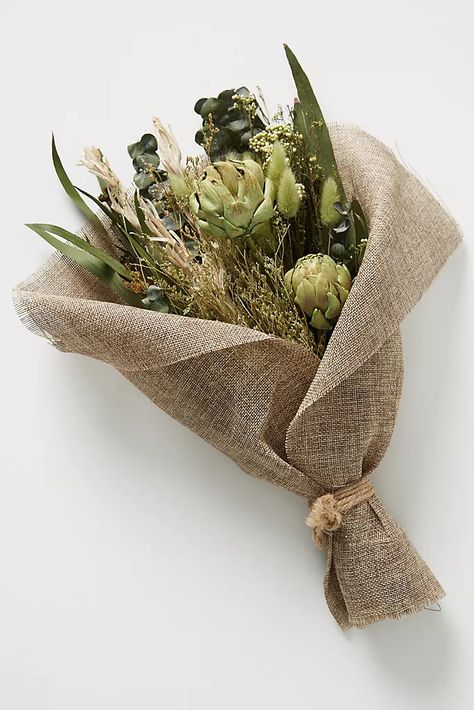 Natural Bouquet, Eucalyptus Bouquet, Dried Hydrangeas, Green Bouquet, Hydrangea Bouquet, Dried Bouquet, How To Wrap Flowers, Deco Floral, Dried Lavender