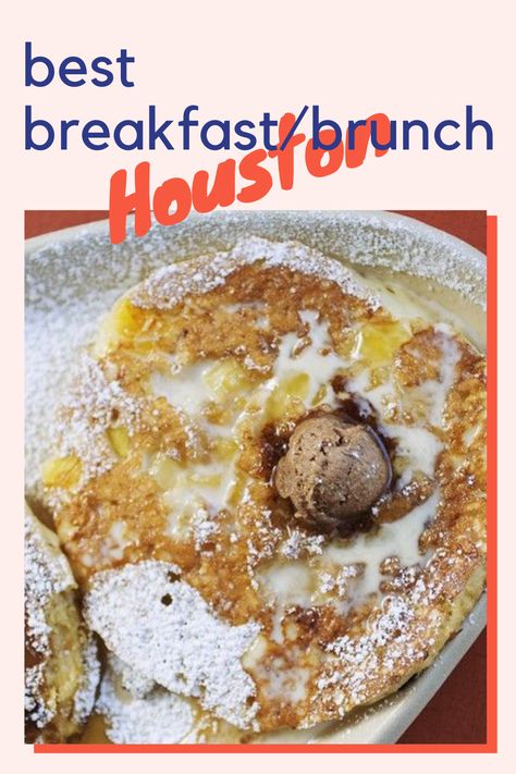 We’re always on the hunt for the best and most popular spots anytime we travel. And this time, we curated a list of the best breakfast and brunch restaurants to start your morning in Houston, Texas! Houston Breakfast Places, Tiny Boxwoods, Texas Breakfast, Houston Brunch, Southern Breakfast, Breakfast Places, Texas Food, Brunch Restaurants, Breakfast And Brunch