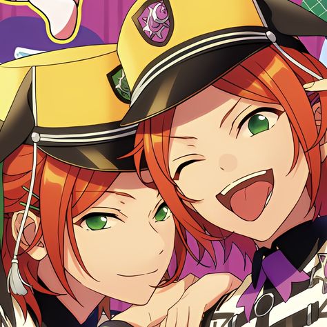 Enstars Aoi Twins, 2wink Icons, Enstars 2wink, 2wink Ensemble Stars, Twins Characters, Yuta Aoi, School Desk, Rhythm Games, Apple Watch Faces