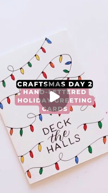 Becca Courtice on Instagram: "CRAFTSMAS DAY 2 🎄🎨

I don’t know about you but handmade cards just hit DIFFERENT and make anyone’s day more jolly! 😉

Here are 4 ideas for DIY your holiday greeting cards - which one of these cards will you be making this year?!" New Year Greeting Card Handmade, New Year Greeting Card, Greeting Card Handmade, Hit Different, New Year Greeting, Holiday Greeting, Card Handmade, Holiday Greeting Cards, Deck The Halls