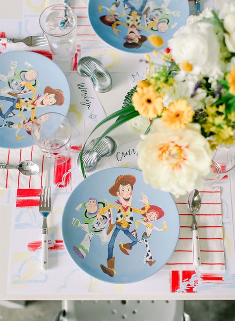 An Adorable Toy Story 4 Movie Premiere Party - Inspired By This Movie Premiere Party, Fun Plates, Qualatex Balloons, Toy Story Theme, Disney Birthday Party, Boy Birthday Party Themes, Toy Story Birthday Party, Dragon Party, Toy Story Birthday