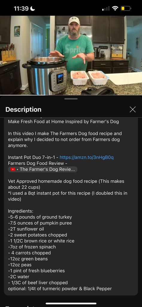 Healthy Homemade Dog Food Recipes | This is a recipe The Farmer’s Dog provided this man, what are everyone’s thoughts | Facebook Dog Food Seasoning, Homemade Farmers Dog Food, Farmers Dog Recipe, Copycat Farmers Dog Food Recipe, Healthy Homemade Dog Food Recipes, The Farmers Dog Recipes, Farmers Dog Copycat Recipe, Vet Approved Homemade Dog Food Recipes, Diy Farmers Dog Food