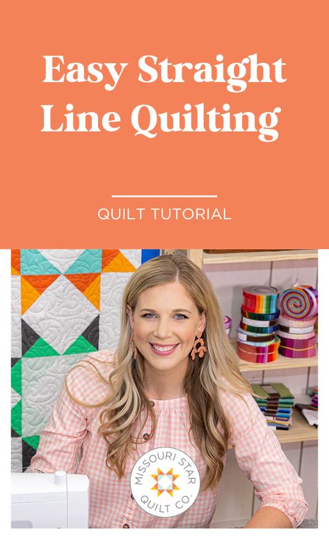 Watch this tutorial for how to do an easy straight line quilt. You can definitely stitch in the ditch. But what happens if you've got big spaces between your seams and still want the straight line quilting look? How To Straight Line Quilt, Quilting Tutorials Video, Easy Straight Line Quilting Designs, Straight Line Quilting Ideas Simple, Straight Line Quilting Ideas, Machine Quilting Designs For Beginners, Straight Line Quilting Designs, Stitch In The Ditch Quilting, Straight Stitch Quilting