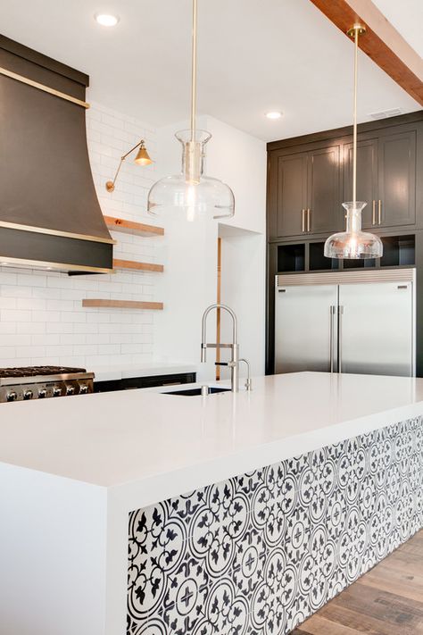 Like the accent tile on the island. Do not want a sink on the island! Kitchen Island Ideas Tile, Tile Kitchen Island Wall, Kitchen Island Stick On Tile, Tile Island Wall, Kitchen Island Accent Tile, Tile Under Island, Tile Kickboard Kitchen Island, Tile On Front Of Kitchen Island, Kitchen Island With Tiles