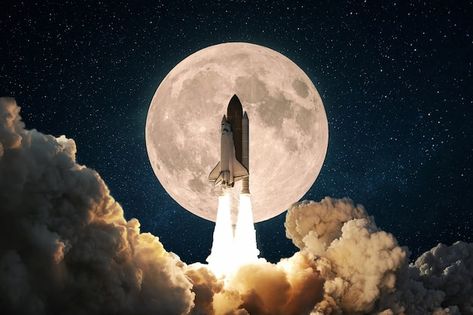 Space Rocket Launch, Wallpaper Horizontal, 1366x768 Wallpaper Hd, The Blue Planet, Space Mission, Rocket Launch, Sky Moon, Crypto Bitcoin, Space Rocket