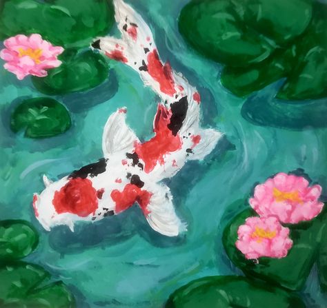 I think coy fish are so cute🤍❤🖤 Coy Fish Painting Ideas, Fish Painting Ideas, Coy Fish, Fish Drawing, Fish Drawings, Fish Painting, Koi Fish, Koi, Painting Ideas