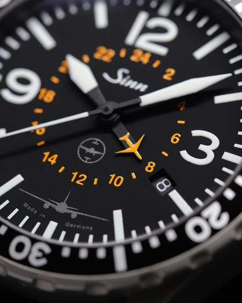 Sinn Spezialuhren on Instagram: “857 UTC TESTAF LH Cargo – the TESTAF-certified pilot watch designed for professional use. 857 UTC TESTAF LH Cargo – die nach dem TESTAF…” Sinn Watch, Pilot Watch, Breitling Watch, Watch Design, Clock, On Instagram, Instagram, Design