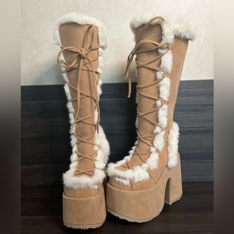 Demonia Camel 311 Tan Demonia 311 Camel Boots, Fuzzy Demonia Boots, Camal Boots, Demonas Shoes, Demonia Camel 311 Boots, Brown Demonia Boots, Demonia Boots Camel 311, Camel 311 Boots, Demonia Camel 311 Outfit