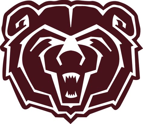 Bears logo | Southwest Missouri State Bears Logo Football Vinyl Decal, Missouri State University, Missouri Tigers, Indiana State, Missouri State, Southern Illinois, University Logo, Bear Logo, College Logo