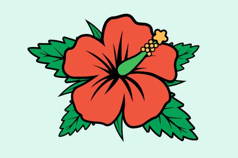 Gumamela Flower Tattoo, Gumamela Flower, Chinese Hibiscus, Hibiscus Flower Drawing, Flower Tattoo Stencils, Hibiscus Rosa Sinensis, Hawaiian Hibiscus, Flower Stencil, Plant Drawing