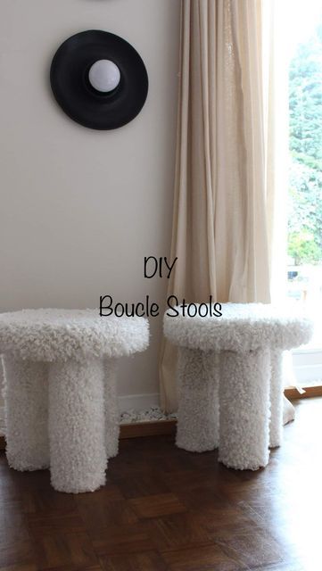 Denise | Interior stylist DIY and Home Hacks UK on Instagram: "Your Favourite DIY in more details! So happy so many of you like this DIY boucle fabric stool! I got so many questions for the fabric. How to find the boucle fabric ? 👇🏻 There js a Fabric Market in Shepherds Bush Market , and there is a full street with fabric shops ! The shop I got the boucle fabric it’s called “A to Z fabrics LTD “ W12 8QP , you can search it online and give them a call. What I used to this project: Cardboa Boucle Stool, Pop Interior, Shepherds Bush, Fabric Shops, So Many Questions, Boucle Fabric, Interior Stylist, A Call, Home Hacks