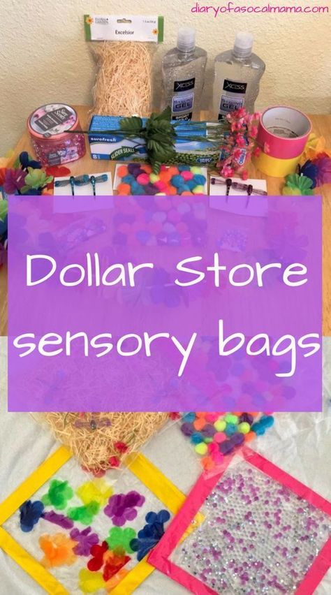 Learn how to make cheap, easy sensory bags with things from the dollar store. These bags are great activities for babies, especially during tummy time. #babies #sensory #dollarstore Sensory Bags For Babies, Baby Sensory Bags, Diy Sensory Toys, Sensory Bag, Infant Classroom, Sensory Bags, Baby Sensory Play, Sensory Crafts, Sensory Activities Toddlers