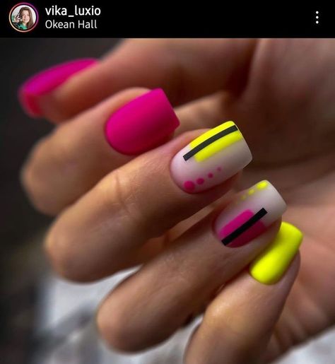 Neon Nails Short, Short Neon Nails, 80s Nails, Summer Nails 2023, Sassy Nails, Cute Gel Nails, Nails 2023, Short Acrylic Nails Designs, Neon Nails