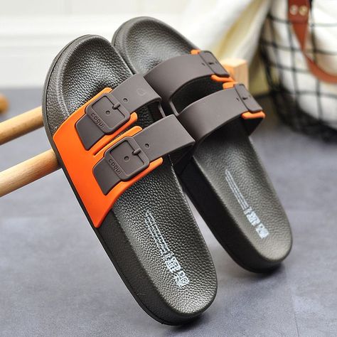 Pin on Mens accessories fashion Chappals Men, Gents Slippers, Best Casual Shoes, Elle Shoes, Mens Sandals Fashion, Gents Shoes, Casual Beach Sandals, Leather Slippers For Men, Casual Shoes Outfit