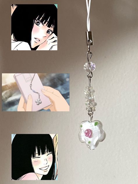 sawako kazehaya kimi ni todoke Sawako Phone Charm, قلادات متدلية, Clay Bead Necklace, Bead Charms Diy, Phone Charms, Handmade Jewelry Tutorials, Jewelry Accessories Ideas, Cute Clay, Dessin Adorable