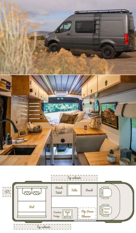 Sprinter Camper Van Layout, Ford Transit Conversion Layout, Ford Transit Layout, Camper Van Ford Transit, Van Life Diy Ideas, Ford Transit Van Conversion Layout, Camper Van Design Ideas, Best Vans For Van Life, Ford Transit Xlt Camper Conversion