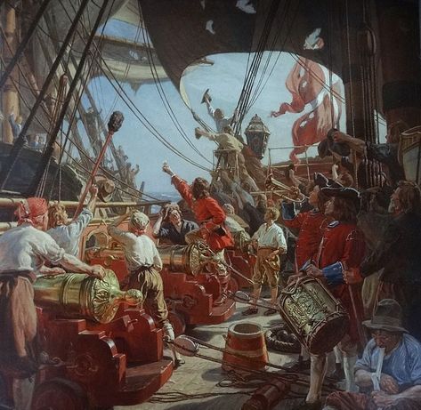 Golden Age Of Piracy, Amber Tree, Sea Battle, Maritime Art, Pirate Art, Marine Painting, Ship Paintings, Pirate Life, Nautical Art