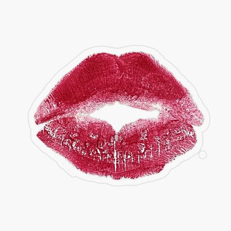 Get my art printed on awesome products. Support me at Redbubble #RBandME: https://www.redbubble.com/i/sticker/Red-Lipstick-Kiss-Print-by-verycoolandnice/159799397.O9UDB?asc=u Lipstick Kiss Art, Red Lipstick Kisses, Lipstick Print, Kiss Print, Cheek Kiss, Wallpaper Bible, Kiss Lipstick, Kiss Pictures, Kiss Art