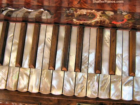 Mother of pearl keys. Painted Piano, Old Piano, German Music, Beautiful Piano, Piano For Sale, Music Quote, Upright Piano, Piano Keyboard, Piano Keys