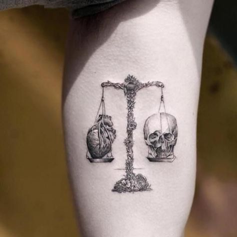 10 Best Stoic Tattoos: Best Stoicism Tattoo Ideas|#tattoo #handtattoo #tattoos #tattooideas 402 Philosophy Tattoos, Justice Tattoo, Balance Tattoo, Libra Tattoo, Scale Tattoo, Tattoo Zeichnungen, Zodiac Tattoos, Tattoo Script, Feather Tattoos