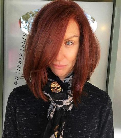 Rich Red Shoulder-Length Hairstyle Short Haircuts For Women 2023, Fashion Red Hair, 40 Year Old Hair Styles, 40 Year Old Womens Fashion, Edgy Pixie Hairstyles, Haircuts For Women Over 40, Super Short Haircuts, Long Layered Cuts, Hair Adviser