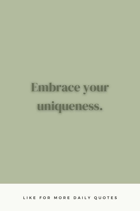 Everyone is unique in their own way. Don't try to be someone you're not. Embrace your uniqueness and let your true self shine through. Keywords: uniqueness, individuality, self-acceptance, self-love, inspiration Inspirational Quotes For Women, True Self, Self Acceptance, Confident Woman, Feeling Down, Motivate Yourself, Daily Quotes, Woman Quotes, Live For Yourself