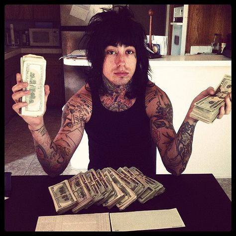 money, honey~ Cute Zombie, Emo Scene Hair, Emo Men, Escape The Fate, Ronnie Radke, Hot Dads, Rawr Xd, Falling In Reverse, Emo Guys