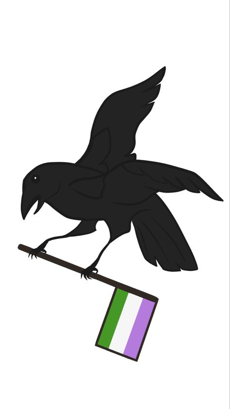 Queer Platonic, Genderfluid Pride, Lesbian Flag, Crows Ravens, Lgbt Art, Trans Pride, Lgbtq Pride, Lgbt Pride, Pride Flags