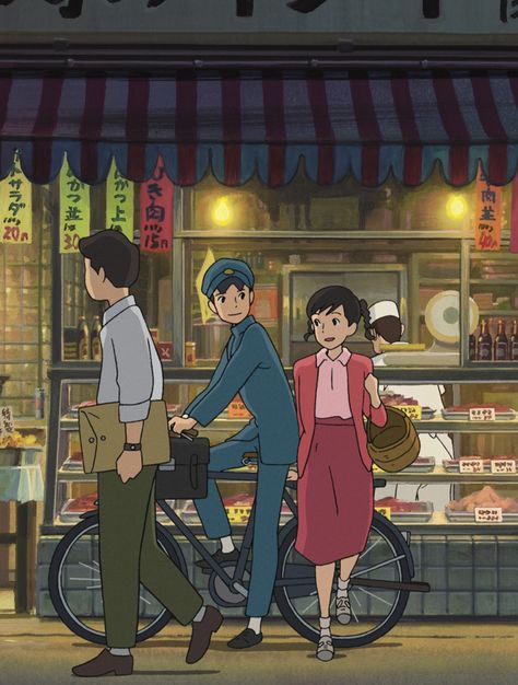 This was my fav part in the movie Ghibli Scenery, Wallpaper Hippie, Poppy Hill, Up On Poppy Hill, Personajes Studio Ghibli, Studio Ghibli Background, Studio Ghibli Characters, Ghibli Artwork, Studio Ghibli Movies