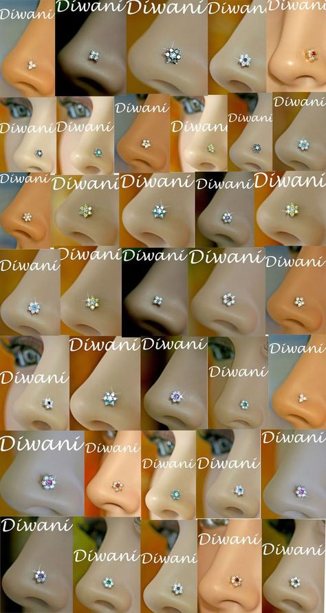 Gold Nose Pin Studs, Nose Piercing Stud Diamond, Nose Pin Diamond, Studded Jewellery, Necklaces Charms, Valentine Jewellery, Cute Nose Rings, Nose Ring Designs, Nose Jewels