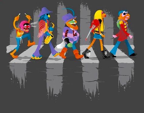 The Beatles, Abbey Road: Dr. Teeth and the Electric Mayhem, The Muppets Janice Muppet, Abby Road, Electric Mayhem, Day Of The Shirt, Sesame Street Muppets, Fraggle Rock, Beatles Abbey Road, The Muppet Show, Muppet Babies