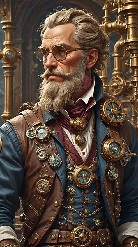 Steampunk Fashion Men, Steampunk Concept Art, Victorian Steampunk Aesthetic, Steampunk Inventor, Steampunk Womens Fashion, Fantasy Art Style, Steampunk Elf, Cyberpunk Costume, 2025 Journal