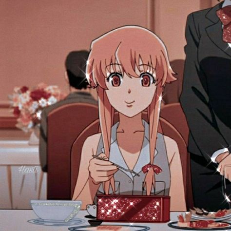 ﹝ Mirai nikki Matching icons﹞.🍒. Mirai Nikki Matching Icons, Ayanokoji And Horikita, Matching Pfp, Matching Icons, Anime