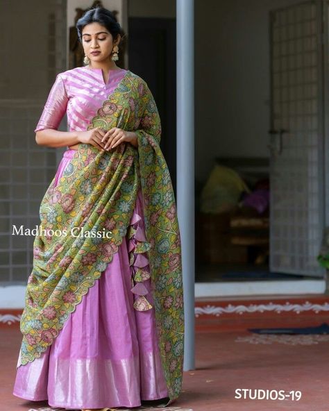 Lehenga Saree Design, Half Saree Lehenga, Long Gown Design, Western Wear Dresses, Lehenga Designs Simple, Girls Frock Design, Half Saree Designs, Long Dress Design, Indian Fashion Saree