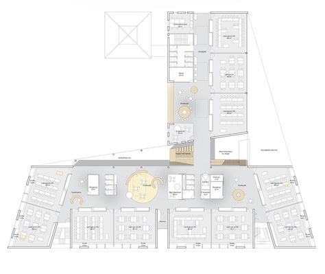 C.F. Møller Architects · Herningsholm Vocational School · Divisare Training Center Design, Rehabilitation Center Architecture, School Floor Plan, High School Project, Office Floor Plan, Technical Schools, Training Design, Vocational School, School Jobs