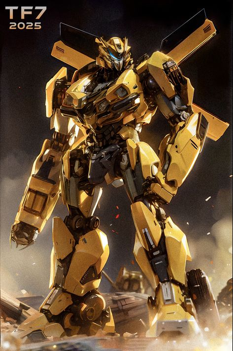 Bumblebee Concept Art, Transformers Bumblebee Fanart, Bumblebee Transformers Art, Kreo Transformers, Bumble Bee Transformer, Transformers Bumblebee Movie, Megatron Art, Transformers Prime Bumblebee, Transformers Poster