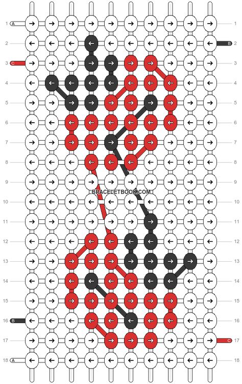 Alpha pattern #126335 | BraceletBook Ladybug Alpha Pattern, Pony Bead Patterns, Bracelets Diy, Friendship Bracelets Diy, Summer Nature, Bugs And Insects, Alpha Pattern, Soda Pop, Alpha Patterns