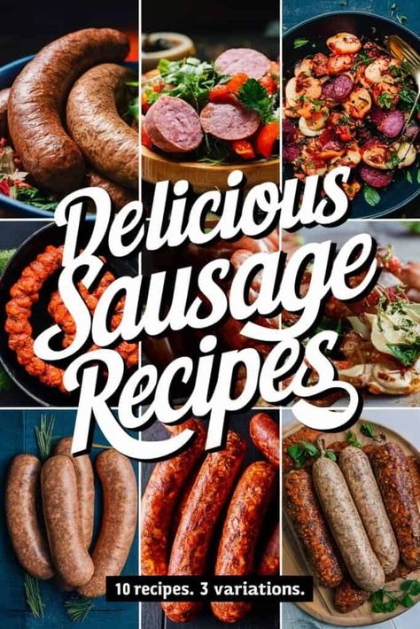 10 Delicious Sausage Recipes That Will Make You a Kitchen Hero What To Do With Sausage, Best Way To Cook Sausage, Farmers Sausage Recipes, Banger Sausage Recipe, Fresh Sausage Recipes, Johnsonville Sausage Recipes, Eckrich Sausage, Cooking Sausage, Farmer Sausage