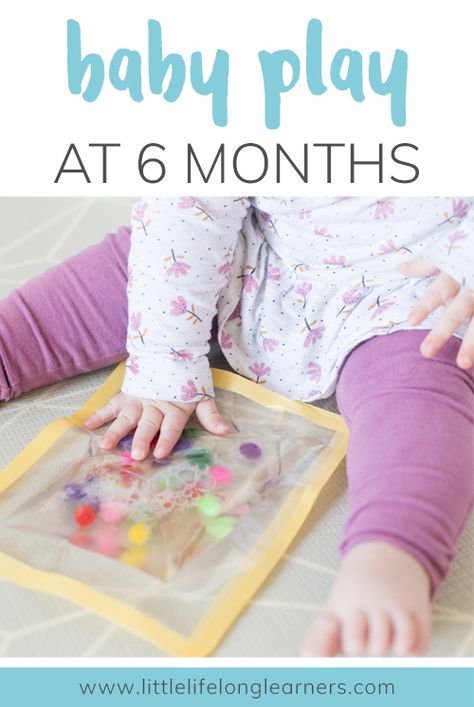 6 Month Old Sensory Play, Games For 6 Month Old, Sensory Bins 6 Month Old, Diy Activities For 6 Month Old, Sensory Activities 6 Month Old, 6 Months Old Activities, Baby Sensory Bags, 6 Month Baby Activities, Baby Play Ideas