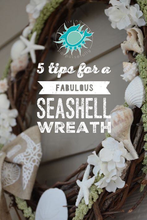 5 Tips for a Fabulous Seashell Wreath Unicorn Bathroom, Shell Wreaths, Industrial Decor Kitchen, Rustic Nursery Decor, Remodel Basement, Seashell Wreath, Shell Wreath, Vine Wreath, Rustic Nursery