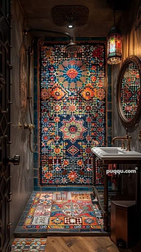 Moroccan Style Bathroom, Moroccan Bathroom, Casa Clean, Stunning Bathrooms, Bathroom Design Ideas, Style Bathroom, Small Bathrooms, Dream House Interior, Halloween Home Decor