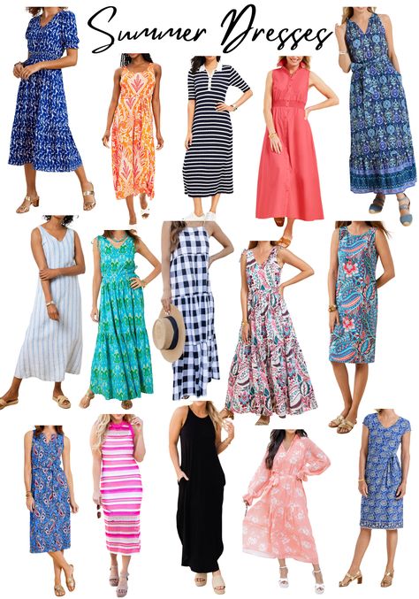 Fashion over 50: Stylish Summer Dresses - Southern Hospitality Fashion Over 50 Summer, Stylish Summer Dresses, Dressing Over 50, Sundresses Women, Striped Sleeveless Dress, Southern Hospitality, Summer Dress Outfits, Summer Fashion Outfits, Fashion Over 50