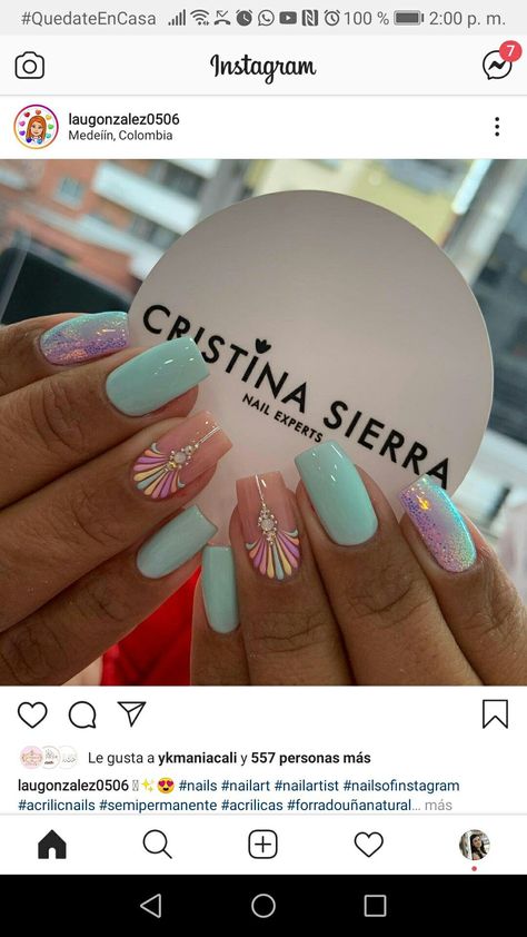 Marbella Nails, Tropical Nails Design, Cruise Nails Designs, Spring Nails 2023, Easy Nail Art Designs, Summer Gel Nails, Fancy Nails Designs, Simple Nail Art Designs, Nails 2023