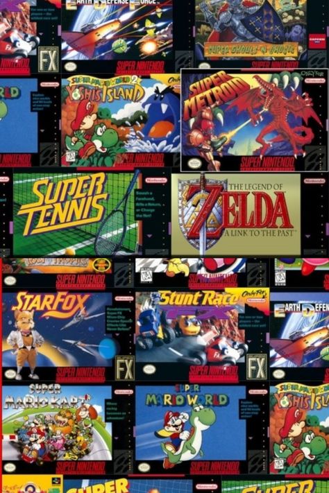 Snes Games, 90s Video Games, Video Game Images, Super Nintendo Games, Top Video Games, Retro Arcade Games, Retro Games Console, Retro Gaming Art, Vintage Video Games