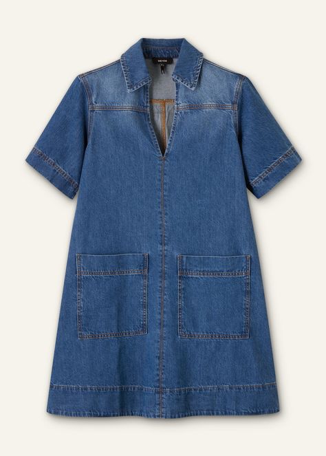 Denim Swing Dress | ME+EM Mid Dresses, The Skin, Denim Fabric, Swing Dress, Passion For Fashion, The Heat, Denim Dress, Fashion Inspo Outfits, Dress To Impress