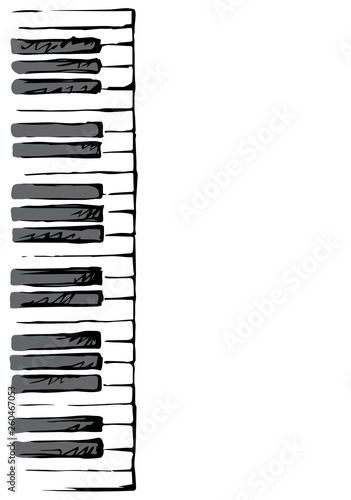 Piano Tiles Drawing, Piano Keys Drawing, Piano Drawing Easy, Piano Drawings, Piano Sketch, Music Art Painting, Key Drawings, Musical Keyboard, Wrap Around Tattoo