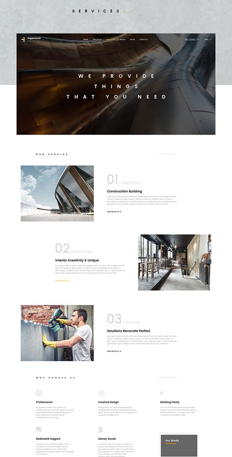 Carpenter Website Design, Swiss Grid, Construction Website Templates, Corporate Website Design, Simple Web Design, Ui Website, Website Design Inspiration Layout, Corporate Template, Websites Inspiration